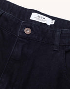 Pantalon Costa Denim Noir en coton bio – OLOW