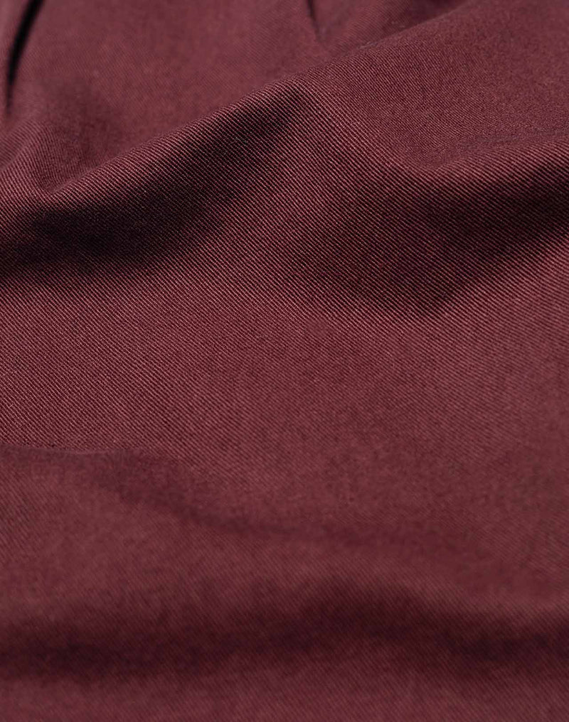 Pantalon Sembo Chocolat en sergé coton bio – OLOW