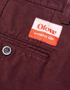 Pantalon Sembo Chocolat en sergé coton bio – OLOW