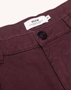 Pantalon Sembo Chocolat en sergé coton bio – OLOW