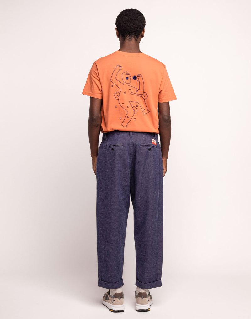 Pantalon Long Sembo Denim Bleu en coton recyclé, Polyester recyclé, Autres fibres recyclées – OLOW