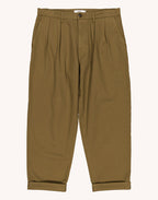 Pantalon Sembo Vert Tilleul en sergé coton bio – OLOW