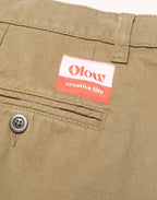 Pantalon Long Sembo Vert Tilleul en sergé coton bio – OLOW