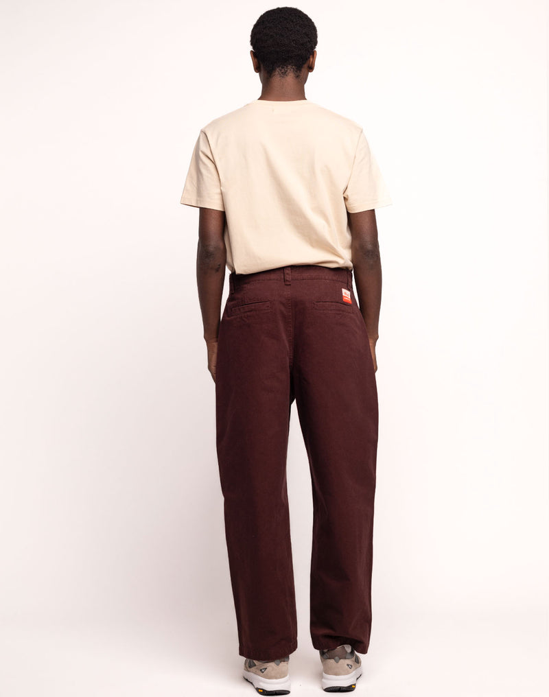Pantalon Slack Chocolat en sergé coton bio – OLOW