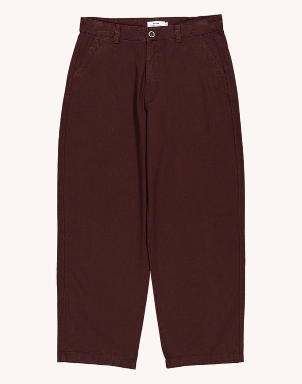 Pantalon Slack Chocolat en sergé coton bio – OLOW