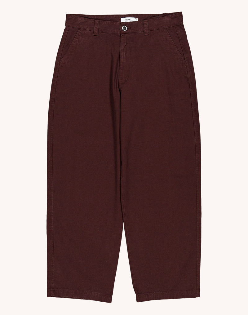 Pantalon Slack Chocolat en sergé coton bio – OLOW