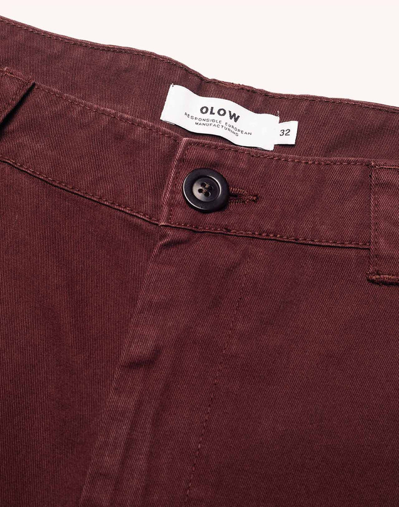 Pantalon Slack Chocolat en sergé coton bio – OLOW