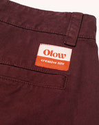 Pantalon Slack Chocolat en sergé coton bio – OLOW