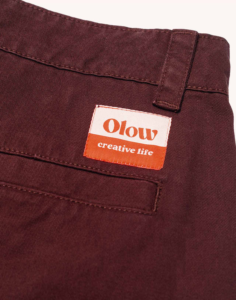 Pantalon Slack Chocolat en sergé coton bio – OLOW