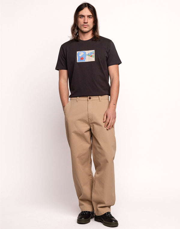 Pantalon Slack Sable en sergé coton bio – OLOW
