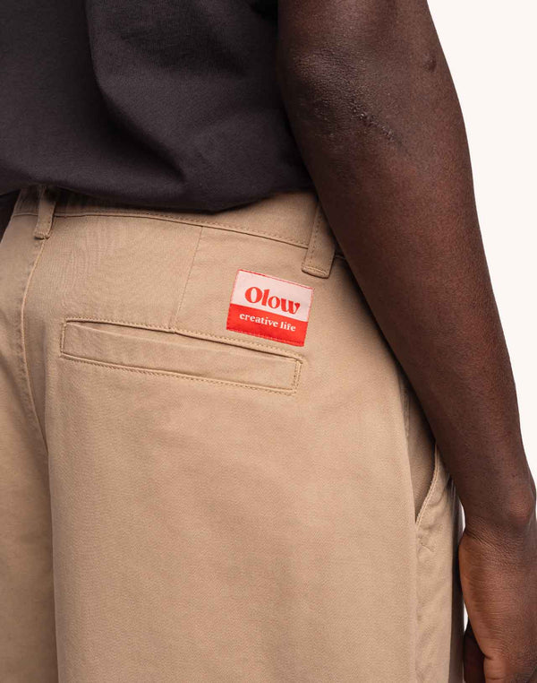 Pantalon Slack Sable en sergé coton bio – OLOW