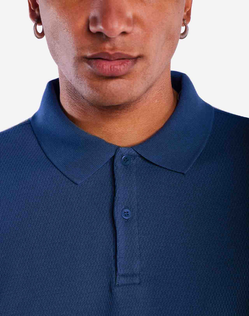 Polo Fez bleu outremer