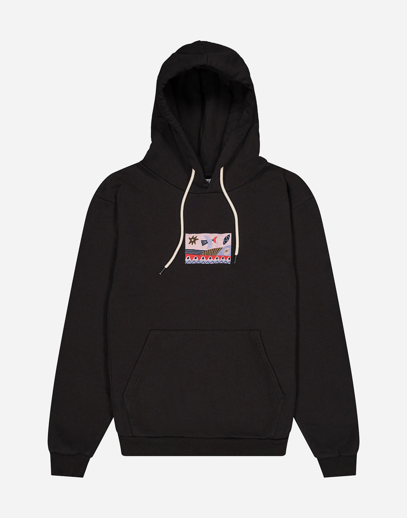 Hoodie Hood seascape noir carbone