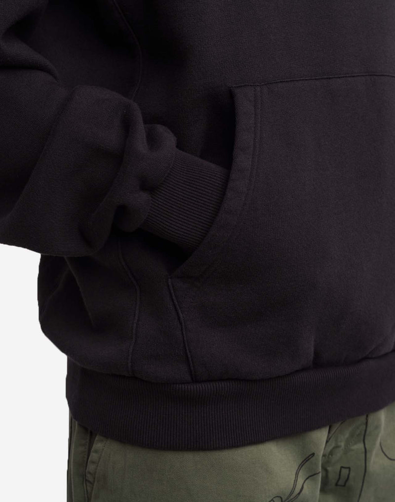 Hoodie Hood vegetables noir carbone