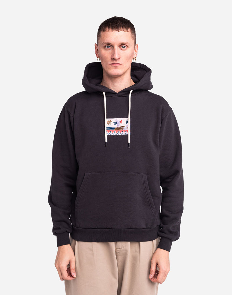 Hoodie Hood seascape noir carbone