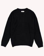 Pull Baden Noir en laine recyclée, Polyamide recyclé, Autres fibres recyclées – OLOW