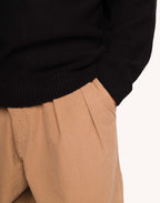 Pull Baden Noir en laine recyclée, Polyamide recyclé, Autres fibres recyclées – OLOW
