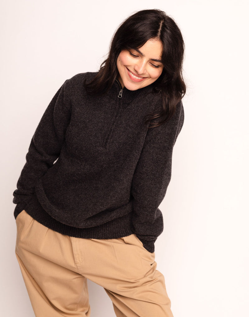Mottled black Banjo jumper