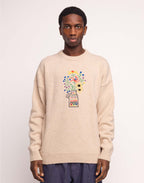 Pull Bunch Beige en laine mérinos extra-fine – OLOW