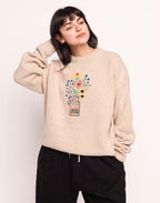 Pull Bunch Beige en laine mérinos extra-fine – OLOW