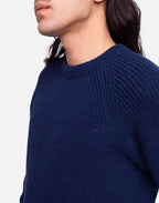 Pull Equinoxe bleu indigo