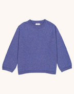 Pull Imeji Bleu Chiné en laine mérinos extra-fine, Coton bio – OLOW