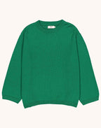 Pull Imeji Vert en laine mérinos extra-fine, Coton bio – OLOW
