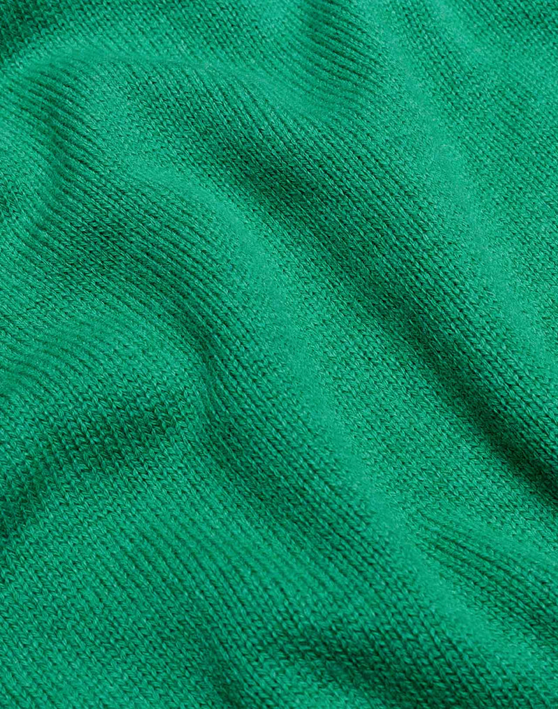 Pull Imeji Vert en laine mérinos extra-fine, Coton bio – OLOW