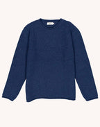 Pull Lesco Bleu Marine en laine mérinos extra-fine – OLOW