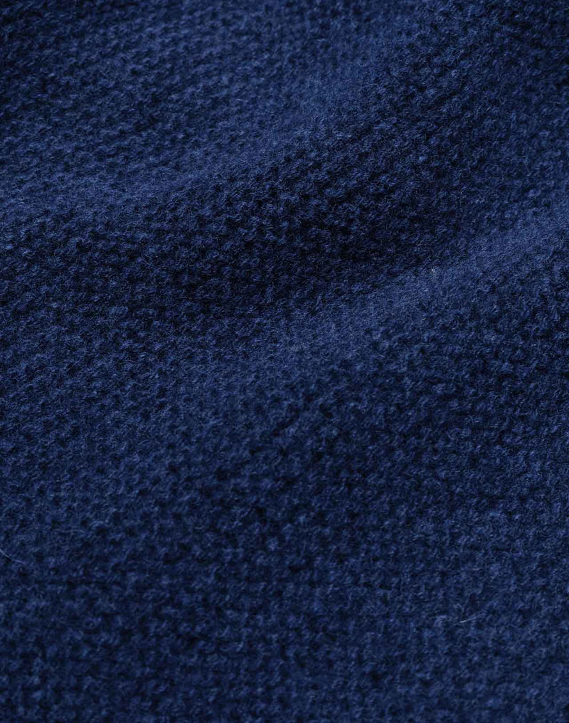 Pull Lesco Bleu Marine en laine mérinos extra-fine – OLOW