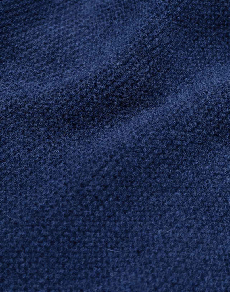 Pull Lesco Bleu Marine en laine mérinos extra-fine – OLOW