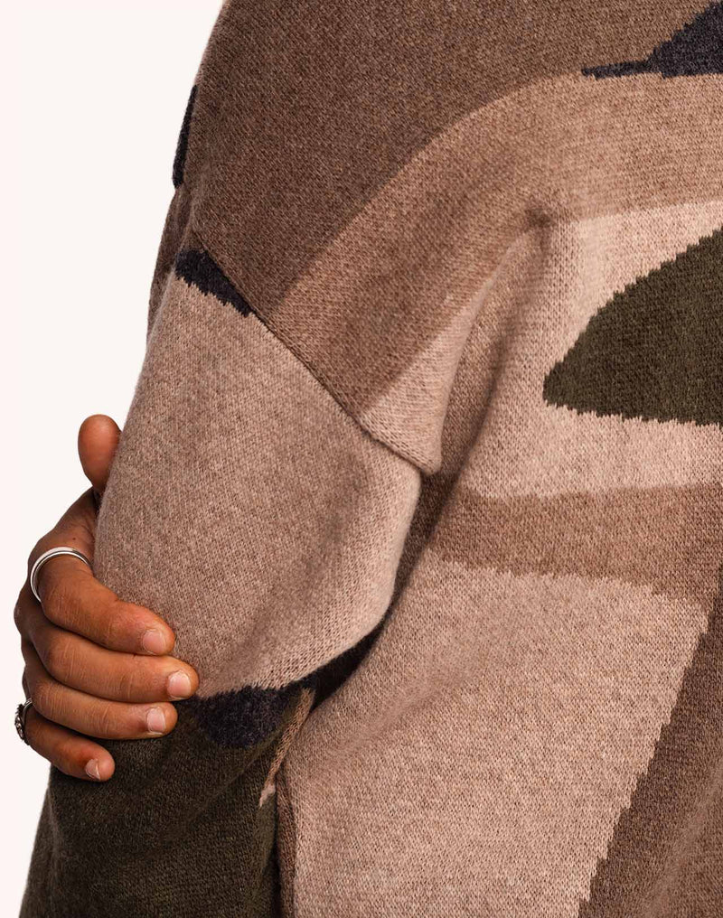 Pull Pinhal Multicolore en laine mérinos extra-fine – OLOW