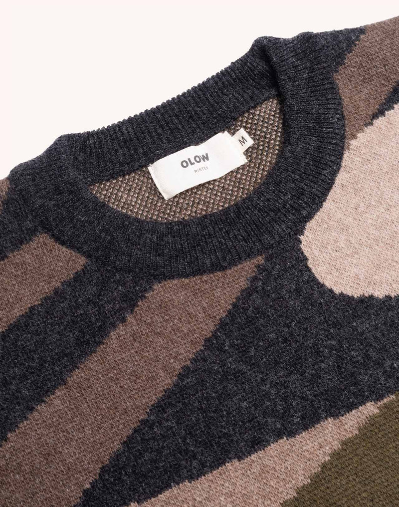 Pull Pinhal Multicolore en laine mérinos extra-fine – OLOW
