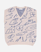 Pull sans manches Agon beige