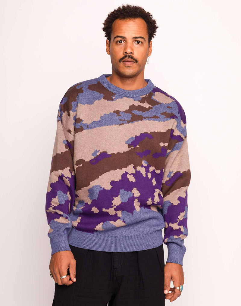 Pull Superbloom Multicolore en laine mérinos extra-fine, Coton bio – OLOW