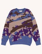 Pull Superbloom Multicolore en laine mérinos extra-fine, Coton bio – OLOW