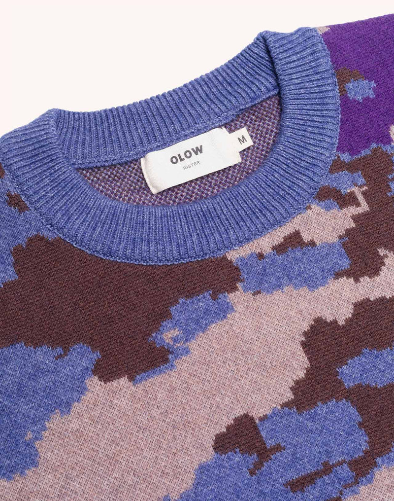 Pull Superbloom Multicolore en laine mérinos extra-fine, Coton bio – OLOW