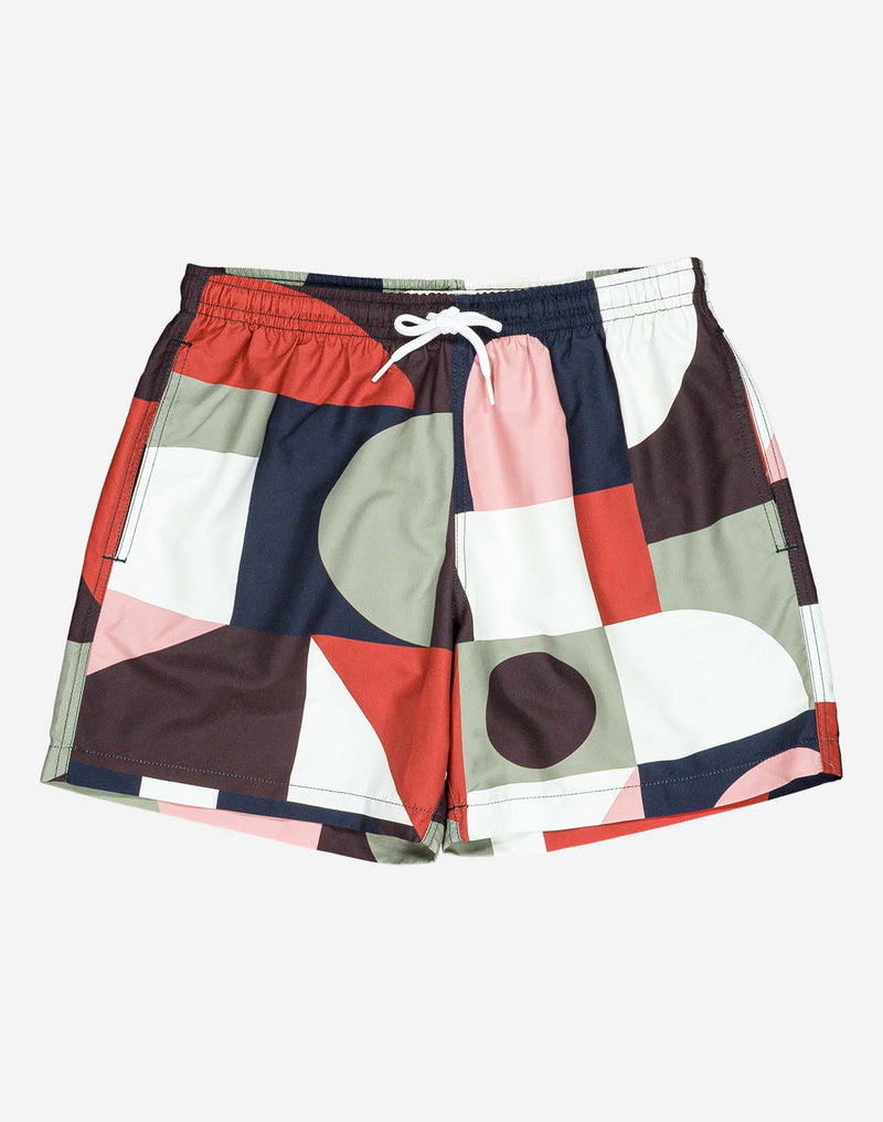 Short de bain Cubism multicolore