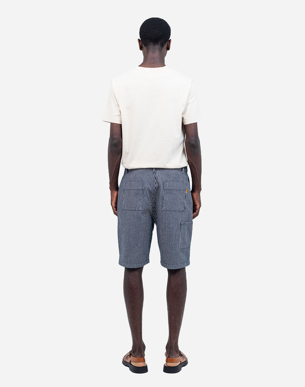 Short Diy denim rayé