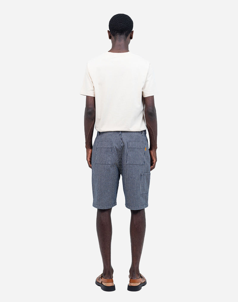 Short Diy denim rayé