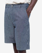 Short Diy denim rayé