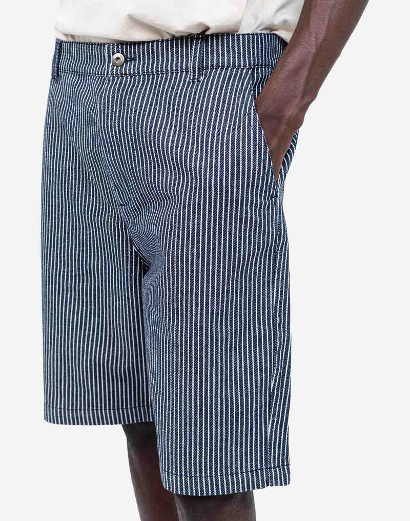 Short Diy denim rayé
