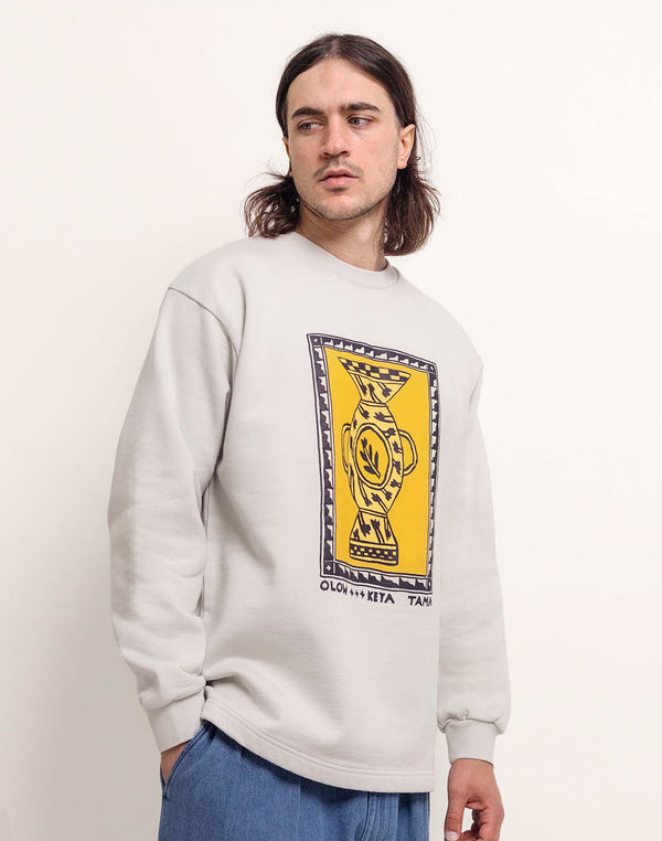 Sweat Amphloral gris perle – OLOW