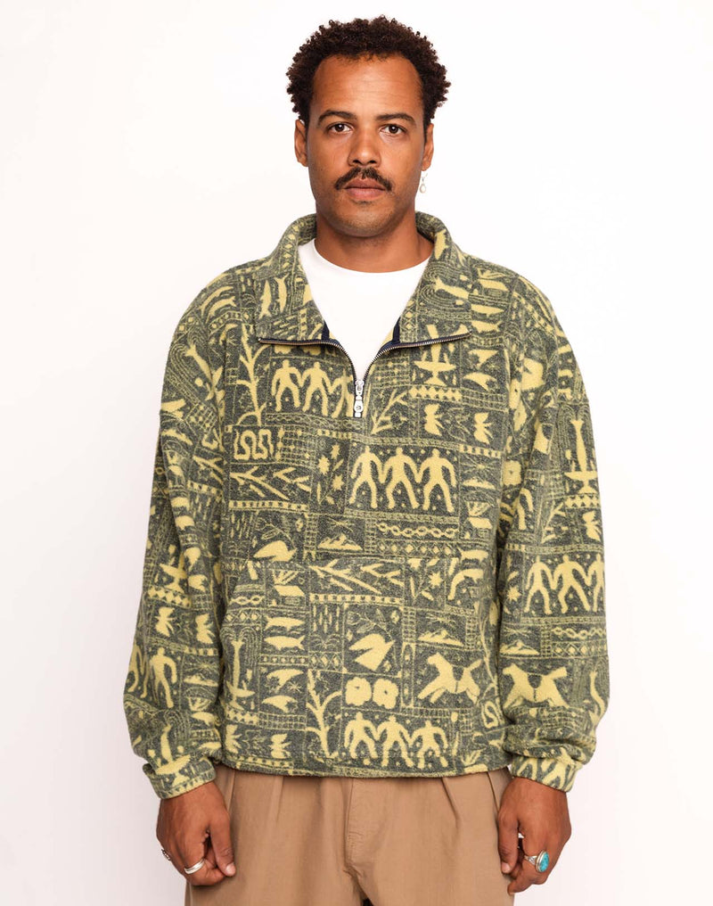 Sweat Bangor Kobling Bleu et Jaune en coton bio – OLOW
