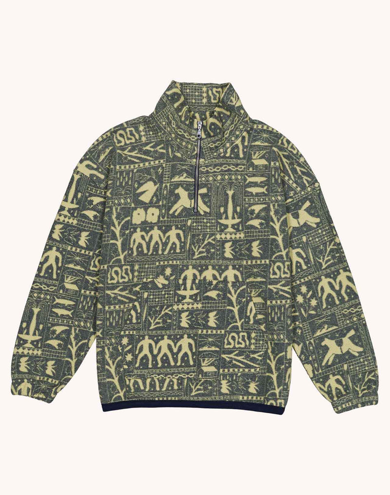 Sweat Bangor Kobling Bleu et Jaune en coton bio – OLOW
