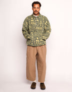 Sweat Bangor Kobling Bleu et Jaune en coton bio – OLOW