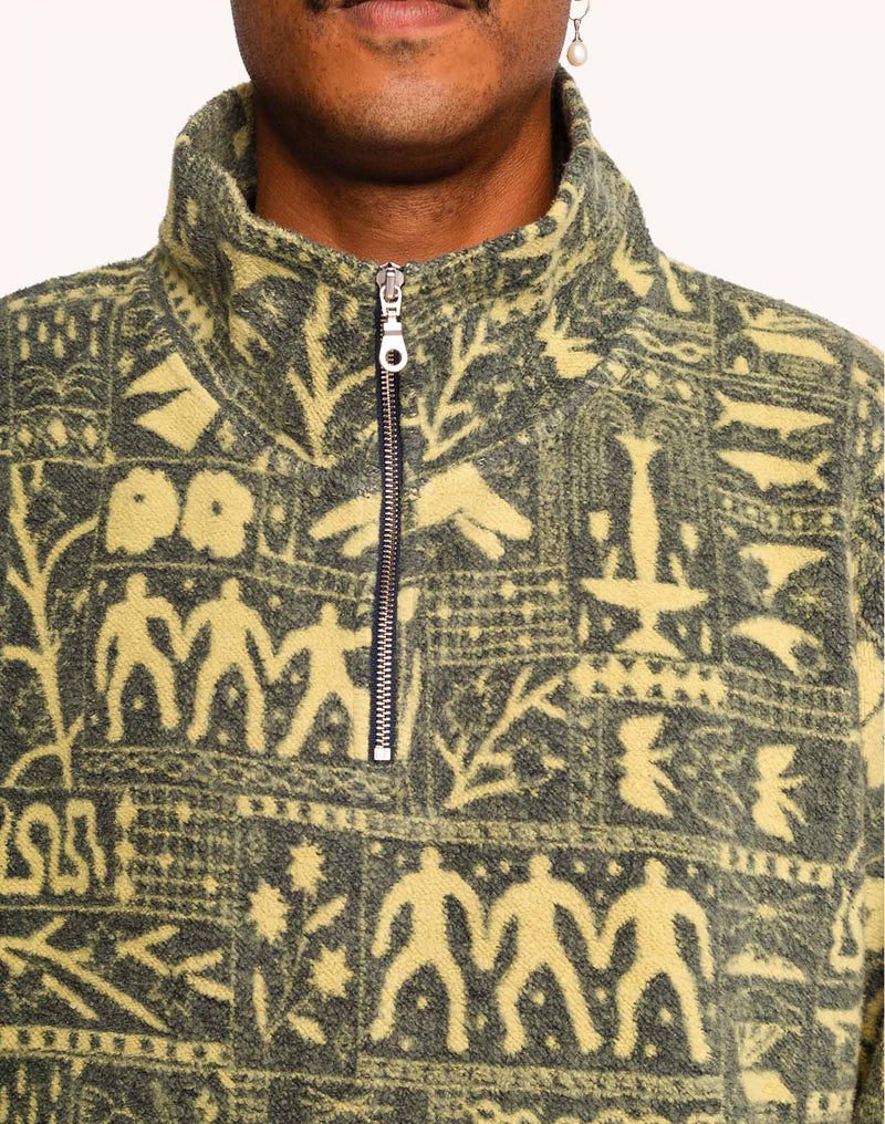 Sweat Bangor Kobling Bleu et Jaune en coton bio – OLOW