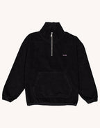 Sweat Bangor Noir en velours de coton – OLOW