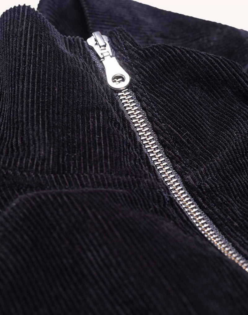Sweat Bangor Noir en velours de coton – OLOW