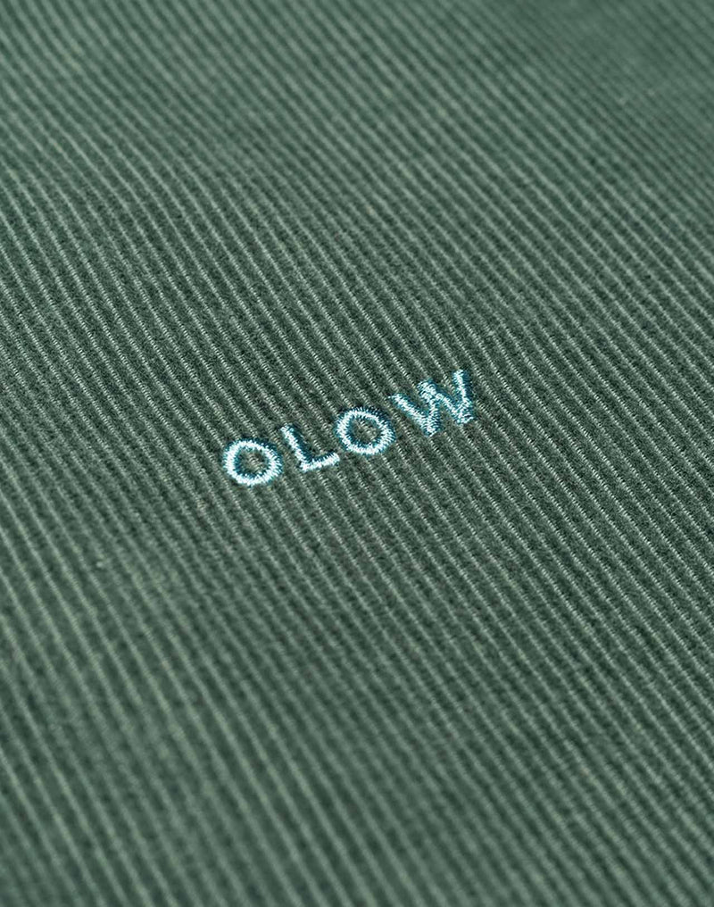 Sweat Bangor Vert Mélèze en velours de coton – OLOW